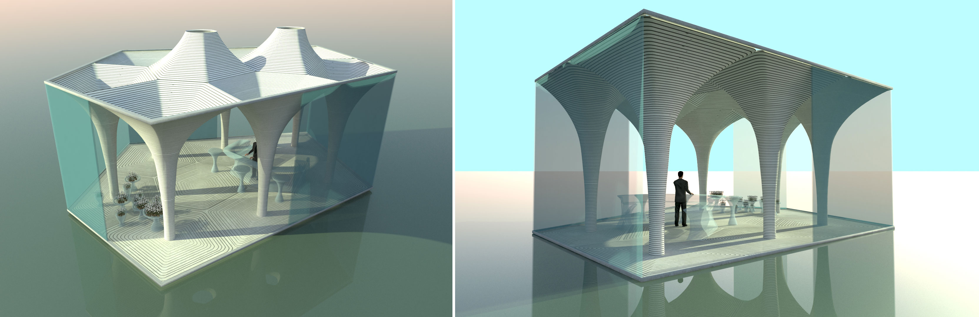 3D Betonprint Paviljoen, 2016, i.s.m. Bruil en StudioRAP