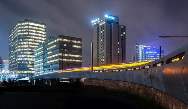 HOV brug - nachtfoto